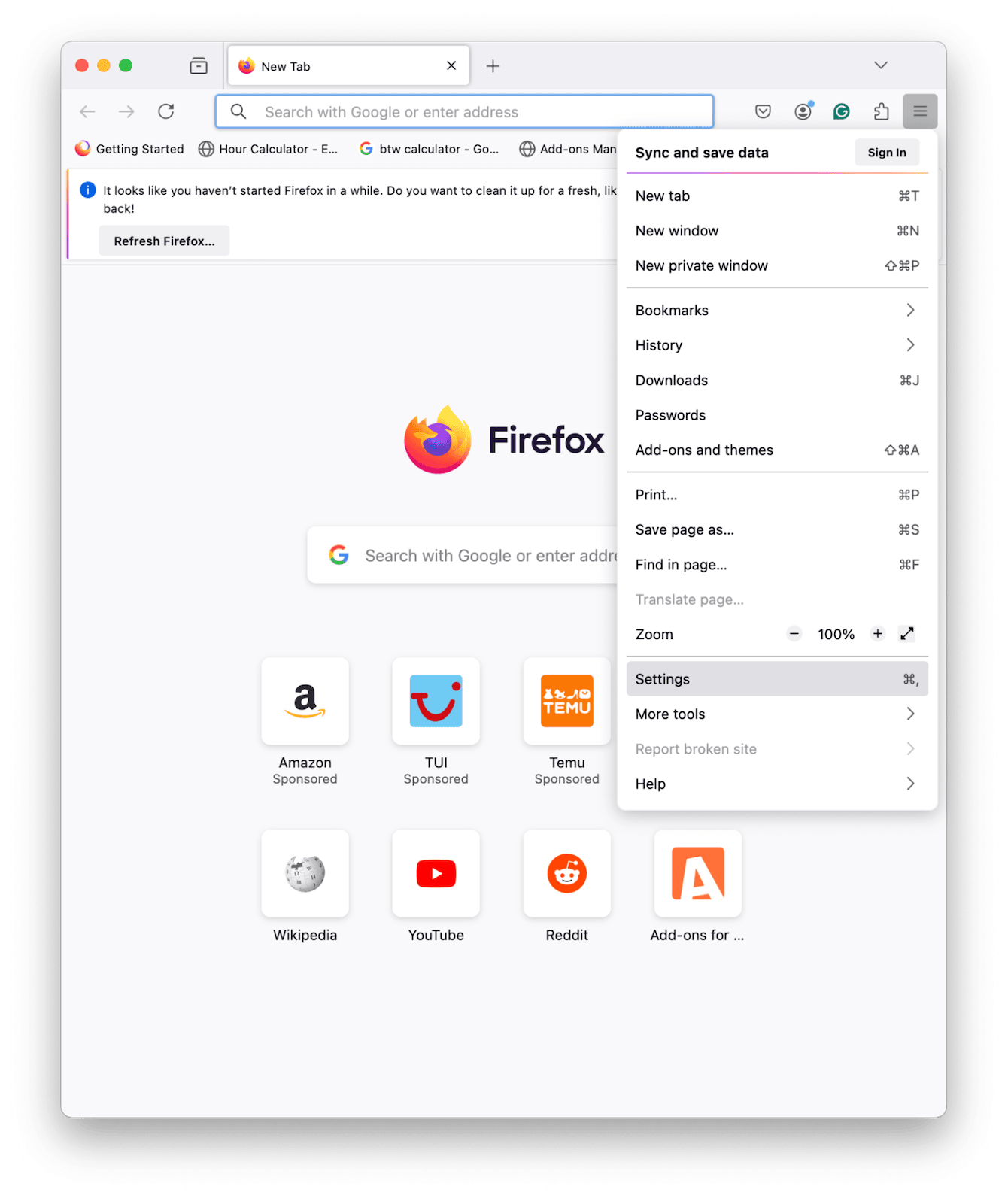 How to clear site data in Firefox
